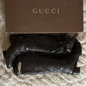 Gucci Devendra Tassel Riding Boots Fringe 36.5 / 7.5 |Color: Espresso| Size: 7 |